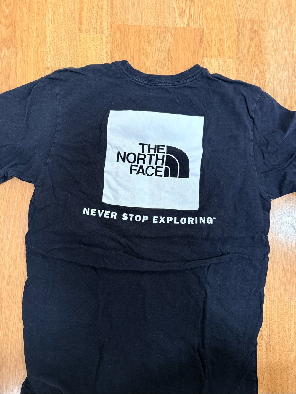 The North Face Black Kids T-Shirt with White Logo
